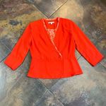 CAbi Orange Wrap Blazer Jane Jacket Size 4 Photo 3