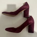 Tory Burch Elizabeth Round-Toe 85MM Pump Port Plum Chunky Heel Size 10.5 Photo 7