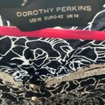 Dorothy Perkins  Black and White Pattern Mini Dress Size 10 EUC Photo 1