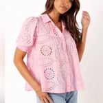 Petal and Pup  Pink Janelle Eyelet Top XS NEW Photo 3