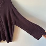 Jeanne pierre Jean Pierre cotton purple sweater heavy 3X women’s cable knit plum fall winter Photo 2