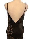 Cache  Black and Cream Fully Lined Silk Crocheted & Tassel Dress Size 6/8 Photo 4