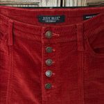 Judy Blue  Fez Corduroy Straight Leg Pants Size 15 32 Brick Red Photo 3