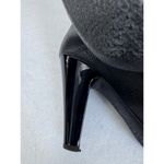 Vicini Giuseppe Zanotti Tall Black Leather Boots Size 40 High Heel Italian Chic Photo 7