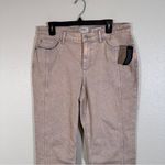 LOGO By Lori Goldstein Logo Lori Goldstein Tan Acid Wash Boyfriend Fit Jeans Womens 12 Casual Baggy Photo 10