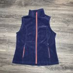 Columbia Women's Benton Springs Fleece Vest Size L Deep Purple Full Zip 0402 Photo 1