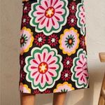 Boden USA Boden Printed A-Line Midi Skirt in Opulent Daisy - Size US 12 Petite Photo 0