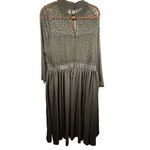 Torrid  At The Knee Star Sheer Skater Dress in Deep Black‎ Size 20 Photo 1