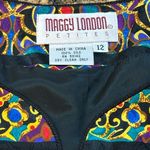 Maggy London Vintage black silk damask print jacket Photo 2