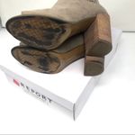 Report taupe perforated open toe wedge booties size 8 western women's shoes Photo 5