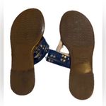 Kate Spade  New York Carol Sandal Women's Blue Patent Leather Thong Size 10 M Photo 4