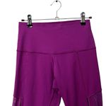 Lululemon Hot To Street Crop Leggings Mesh Regal Plum Women’s Size 6 Photo 2