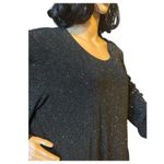 Onyx Nite Formal  black pop over shimmering formal drop waist dress size 18 Photo 6