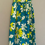 Sun Fashions of Hawaii Casual Girl Vintage Floral Daisy Maxi Dress Size XS Blue Photo 0