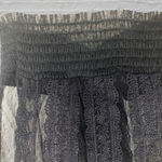 ZARA  Black Embroidered Lace Top XS Photo 10