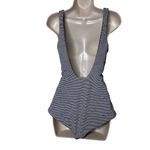 Mara Hoffman  Adeline Tie-Front Striped One-Piece Swimsuit sz M Photo 4