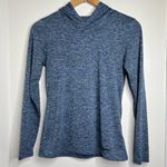 Nike  Hooded Lightweight Athletic Workout Top Woman’s Size XS Blue Black Heather Photo 0