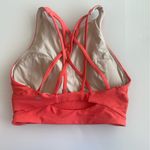 Lululemon  High Neck Longline Bea/ Crop Top Orange Size 6 Photo 1