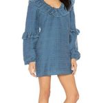 Tularosa NWT $158 Heather Dress Yale Blue Long Sleeve Size XXS Photo 2
