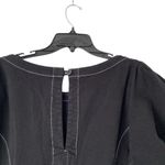 R.G. Kane Helena Black Mini Dress Dramatic Puff Sleeve Fit Flare NWTs size large Photo 5