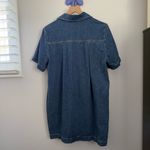 Reformation  12 Loeb Denim Mini Dress 1/4 Zip Up western country festival Photo 5