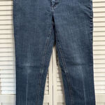 ANA Curvy Fit Med Wash Denim Jeans Low Rise Size 12P Zip Logo Pockets Blue Photo 0