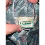 L.L.Bean Vintage Floral Mock Neck Top Womens Large Long Sleeve 100% Cotton Blouse Photo 3