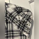 Guess  Short Sleeve Snap Button Down Plaid Shirt Photo 5