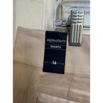 White House | Black Market Signature Collection Khaki Button Detail Shorts Size 14 Photo 2