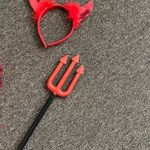 Devil Halloween Costume with dress Red Photo 2