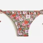 J.Crew String Hipster Full Coverage Ruffle Swim Bikini Bottom Liberty Pink XS Photo 0