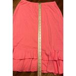 Fresh Produce  Women's Solid Jersey Flounce Skirt Coral Size Small Ruffle Hem Photo 4
