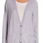 ATM Wool Schoolboy Cardigan Sweater Grey Button S Photo 1