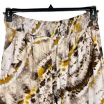 Vera Wang Simply Vera  X-Large Wide-Leg Crop Pants Tie-Dye Pockets Smocked Multi Photo 1