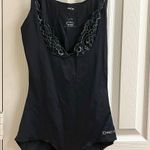 Bebe Vtg  black lace bodysuit Y2K Photo 0