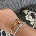 SOLD 🚫⛔️Gorgeous C.a.r.t.i.e.r. Design gold plated bracelet! Tennis bracelet! Photo 0