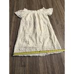 American Eagle American‎ Eagle Outfitters Ivory Cotton Embroidered Off Shoulder Tunic Dress M Photo 6