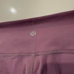 Lululemon Wunder Under Crop Reversible Leggings Women's 8 Purple Fog/Black Yoga Photo 4