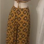 Free People Maribelle Wide Leg Mustard Bohemian Jumpsuit Photo 9