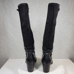 Timberland Tasa Tall Leather Boots 9 Black Knee High Western Block Heel 61383 Photo 4