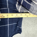 American Eagle  Button Up‎ Crop Top Womens Small Plaid Long Sleeve Boho Western Photo 4