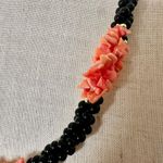 Coral and onyx beaded necklace Orange Photo 1