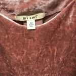 Miami Pink Mauve Rose Cold Shoulder Velvet Dress Size XS Photo 4