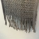Wet Seal gray knit popcorn weave long scarf NEW Photo 2