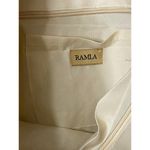 Ramla Woven Raffia Creasant Top Handle Bag Purse Tan Straw Boho Beach Vacation Photo 3