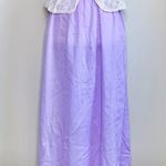 Vintage Eyelet Lace Lavender Nighty/Summer Dress Purple Size M Photo 5