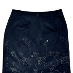 Renfrew Black City Skyline Embroidered Pencil Skirt Womens 8 Photo 4