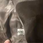 Women’s vintage brown Vakko leather jacket with perforated detailing. Size L Photo 7