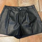 Miss guided, pleather black shorts Photo 1