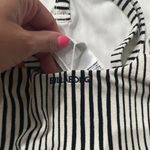 Billabong  black and White Striped one piece bathing suit - NWOT Photo 3